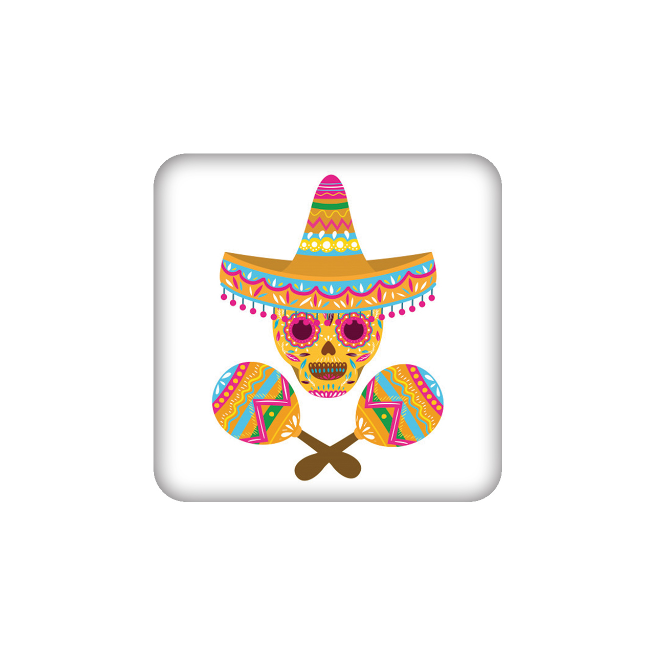 زیرلیوانی طرح اسکلت کد 394