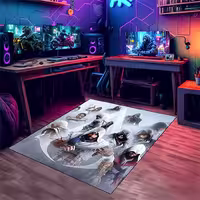 فرشینه سه بعدی اتاق گیمینگ BAs-9528