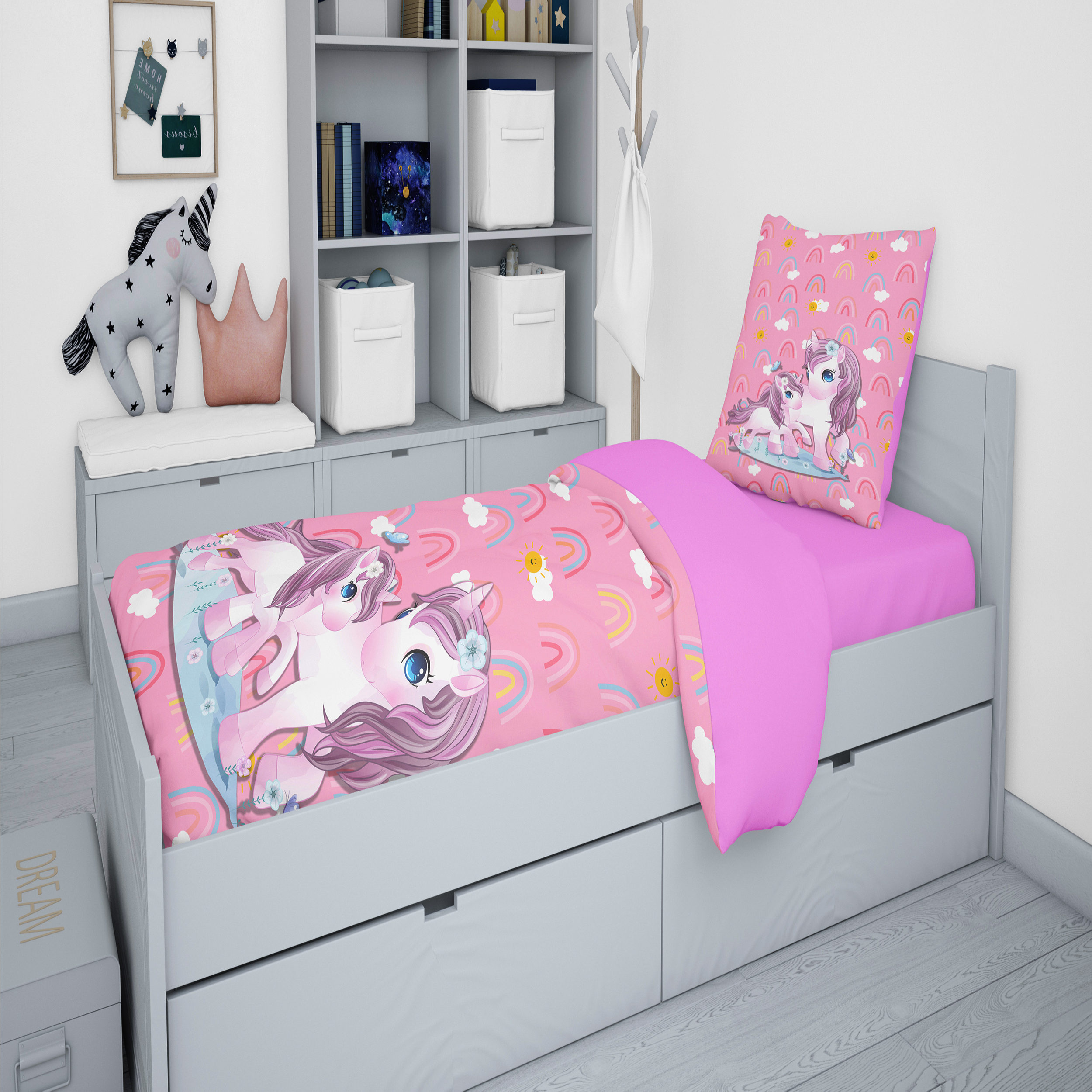 سرویس روتختی کودک مدل 3056 تک نفره 5 تکه