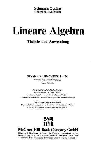 خرید و دانلود نسخه کامل کتاب Lineare Algebra