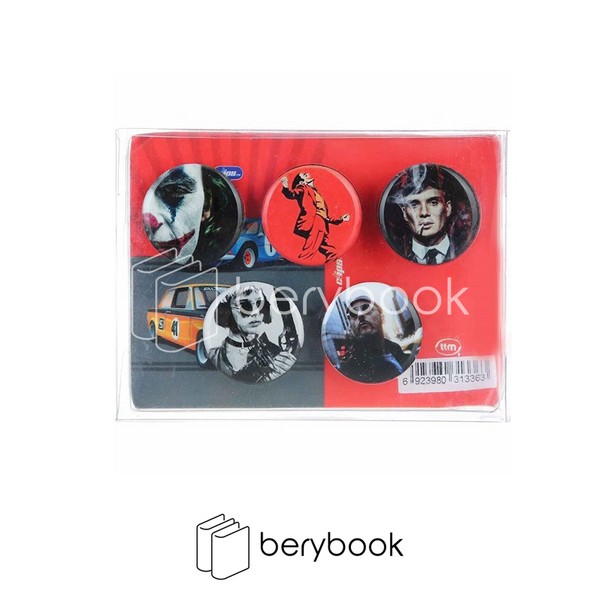 clips / مگنت / 5 عددی / طرح جور / 313363