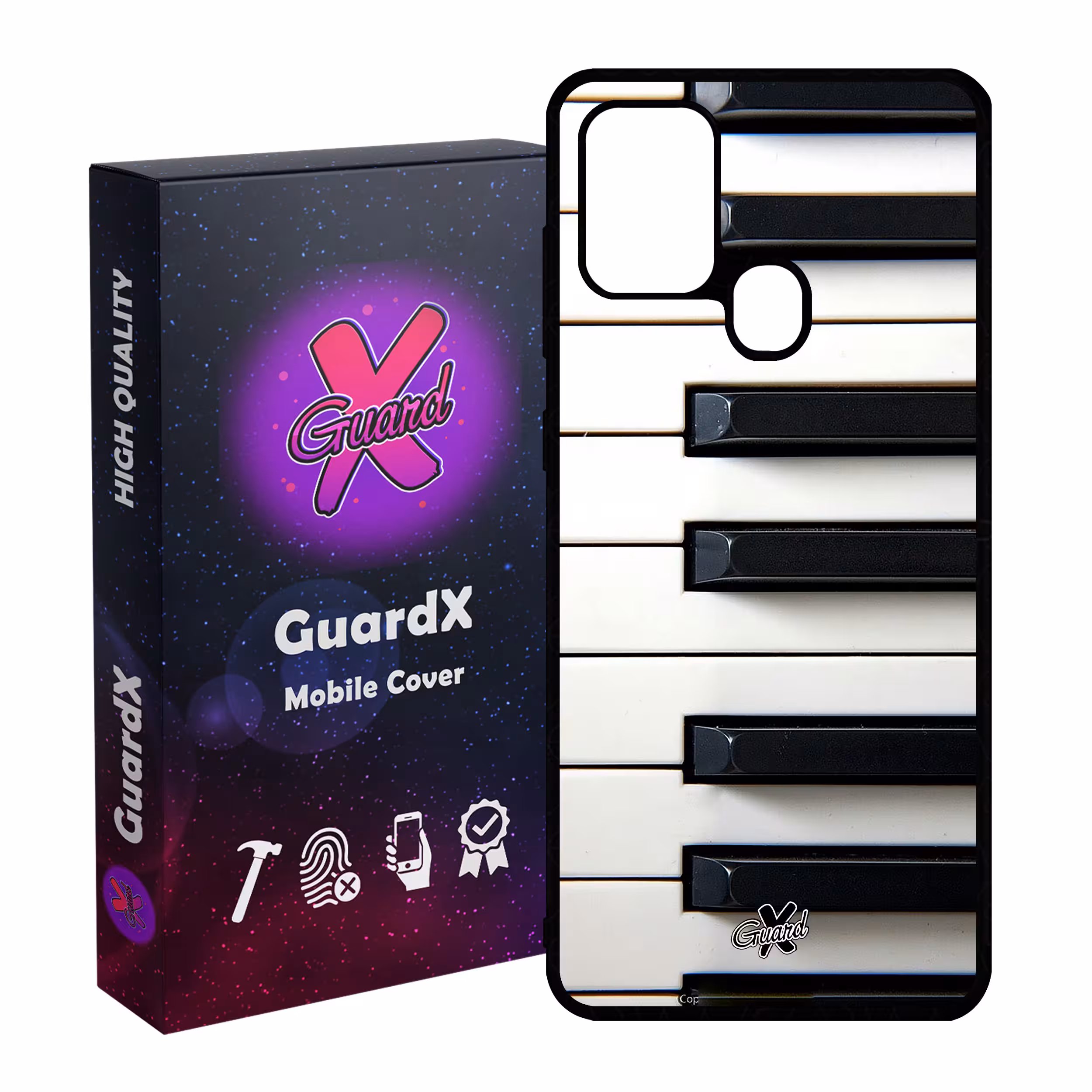 کاور گارد ایکس طرح Piano مدل Glass10101 مناسب برای گوشی موبایل سامسونگ Galaxy A21s