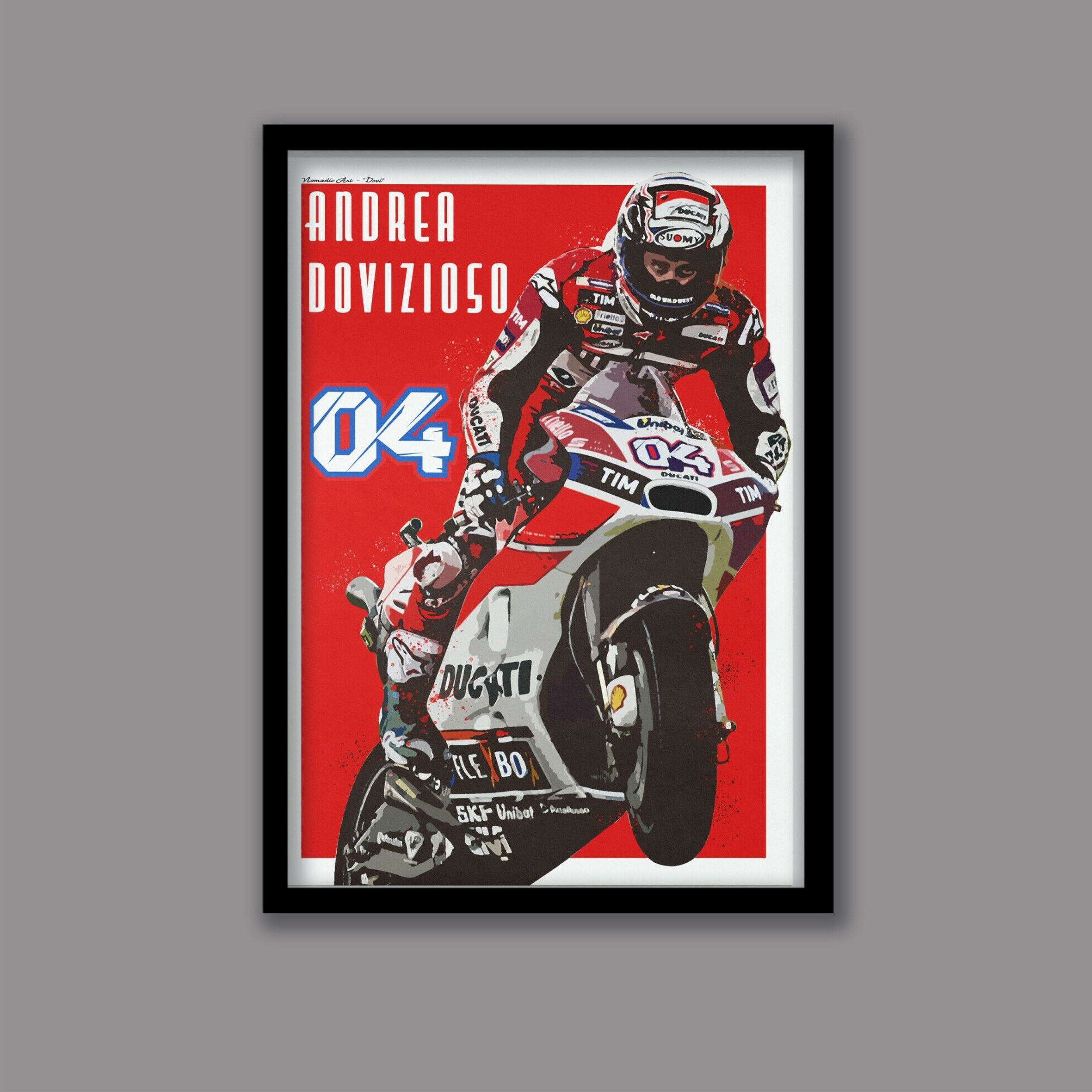 تابلو مدل موتور جی پی آندرئا دوویتزیوسو Motogp کد LAG1021