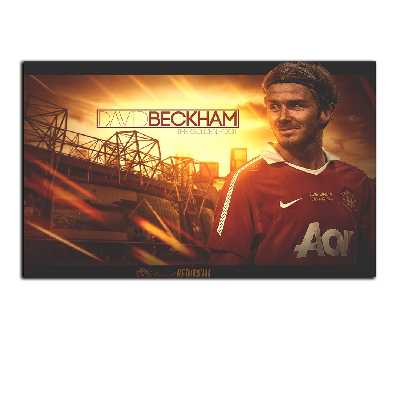 تابلو شاسی بکلیت طرح بازیکن فوتبال باشگاه منچستر یونایتد دیوید بکهام مدل SH-S7014