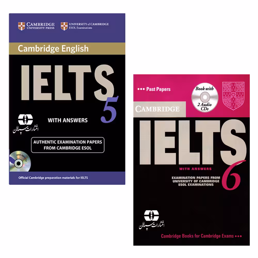 کتاب Cambridge English IELTS اثر جمعی از نویسندگان انتشارات سپاهان جلد 4 و 5