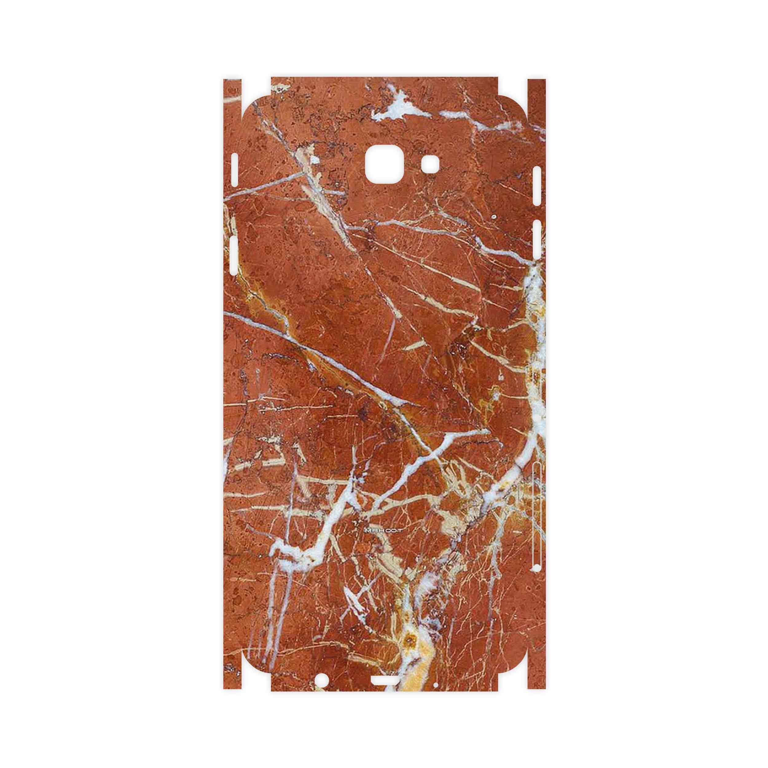 برچسب پوششی ماهوت مدل Red Marble-FullSkin مناسب برای گوشی موبایل سامسونگ Galaxy J7 Prime
