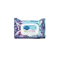 دستمال مرطوب آرایشی مدل Stop ACNE طرح گل های آبی دافی 50 عددی