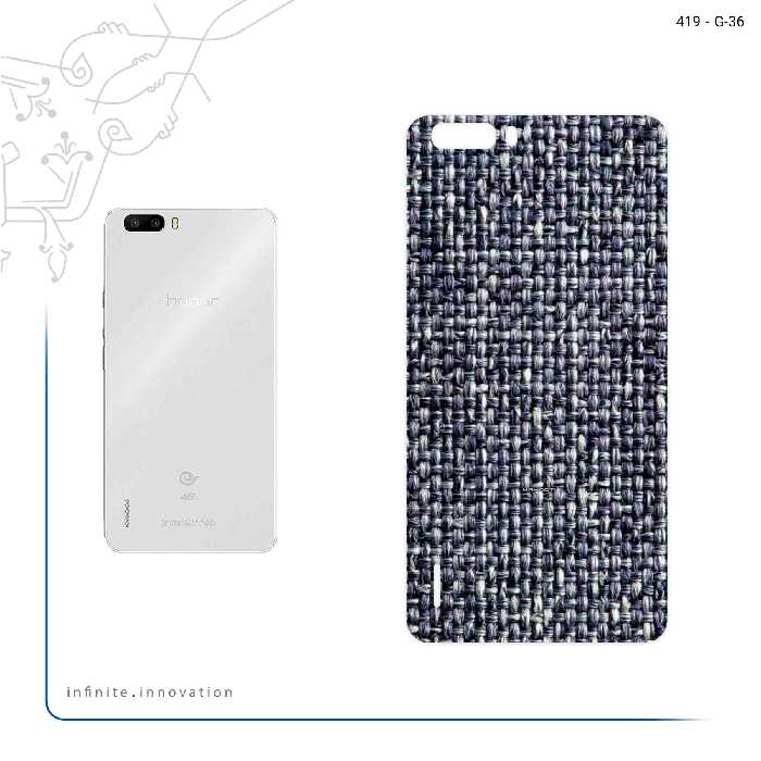 برچسب پوششی ماهوت مدل Fabric Texture 6 مناسب برای گوشی موبایل آنر 6 Plus