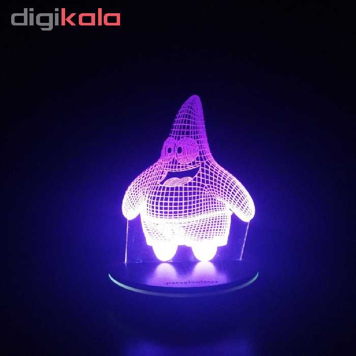 چراغ خواب کودک پارسافن لیزر طرح کارتونی پاتریک