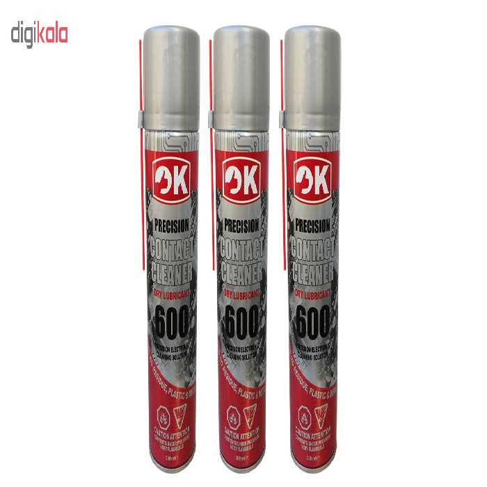 اسپری خشک اوکی مدل Contact Cleaner 600 بسته 3 عددی