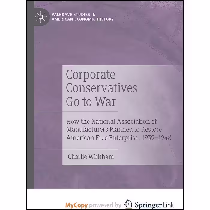 کتاب زبان اصلی Corporate Conservatives Go to War اثر Charlie Whitham