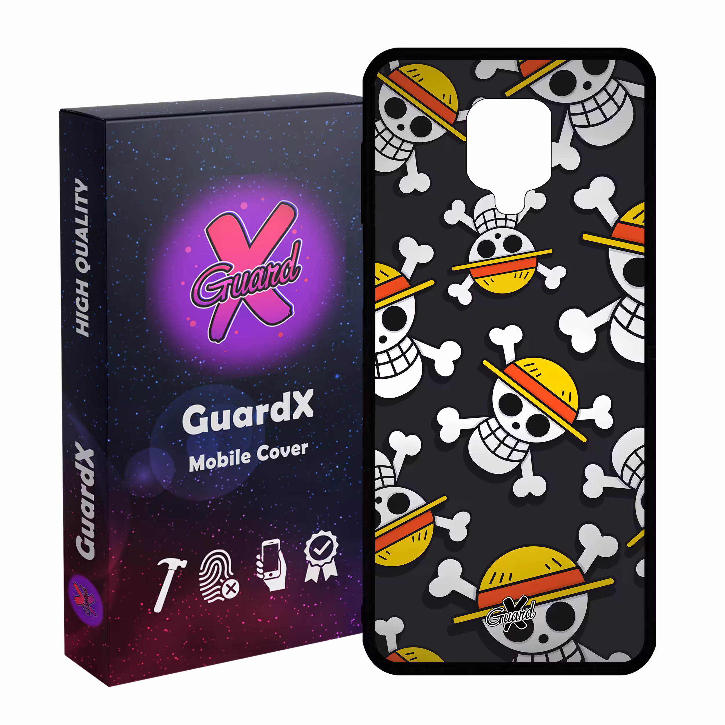 کاور گارد ایکس طرح One Piece Anime مدل Glass10507 مناسب برای گوشی موبایل شیائومی Redmi Note9 Pro/Note 9 Pro Max/Redmi Note 9S/MI Poco M2 Pro