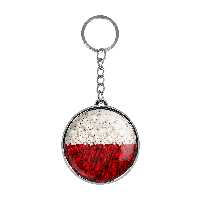 جاکلیدی خندالو طرح پرچم لهستان مدل دوطرفه کد 2049120497