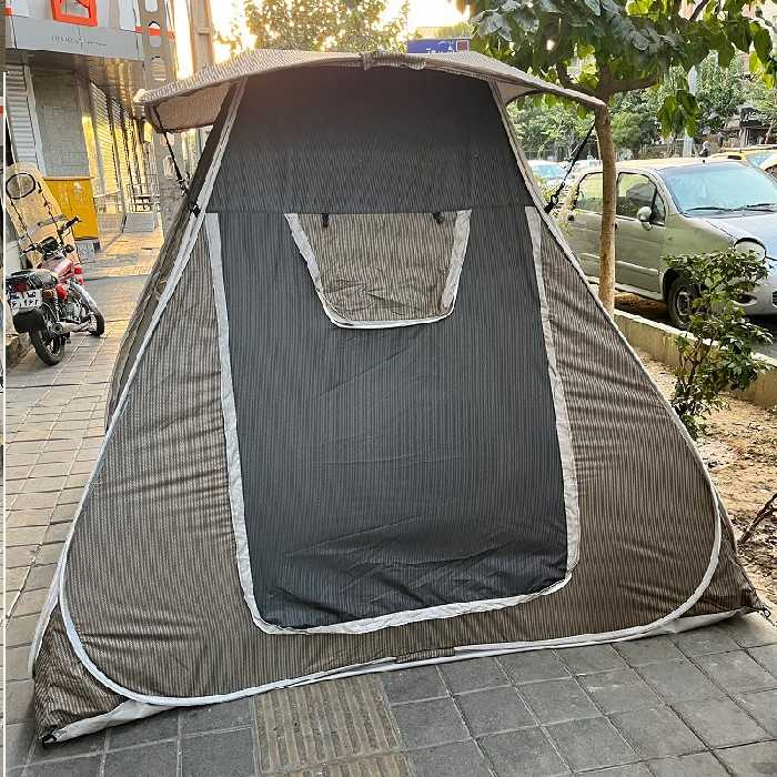 چادر مسافرتی 8 نفره ریپس با سایبان و چهار درب بزرگ جنس برنو درجه یک ضداب کد8