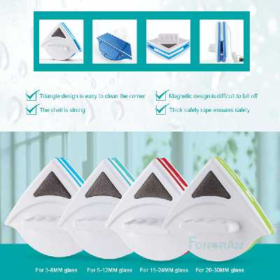 پاک کننده مغناطیسی شیشه مدل تک جداره VK