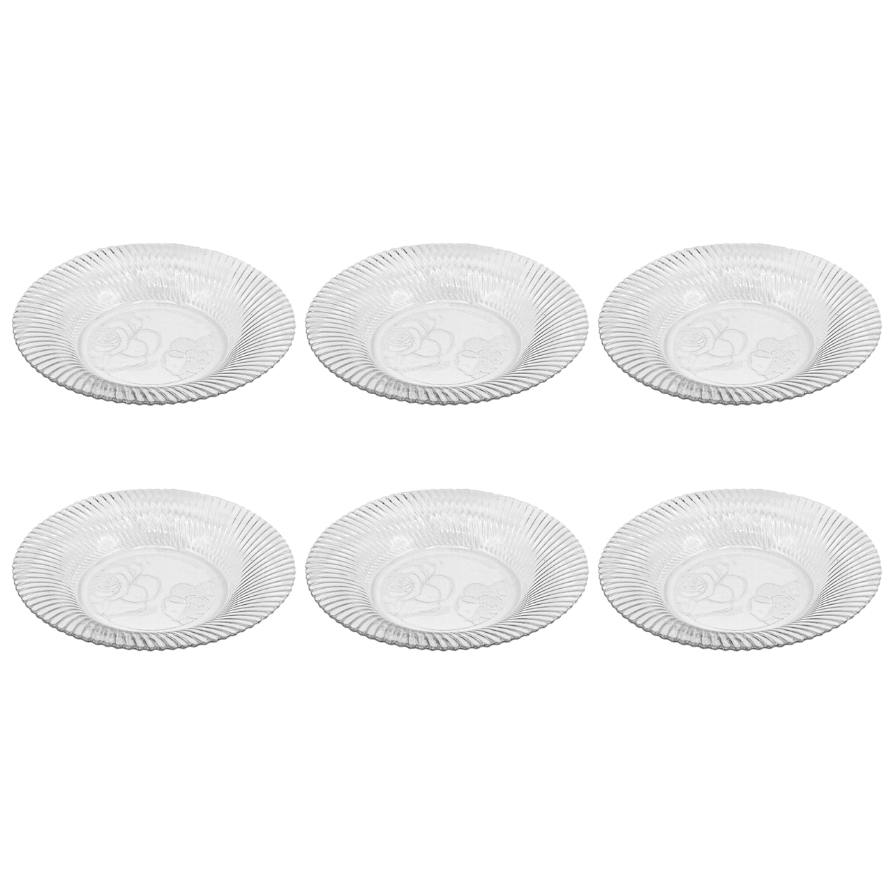 بشقاب بلور کاوه مدل پرشیا کد 1013 بسته 6 عددی