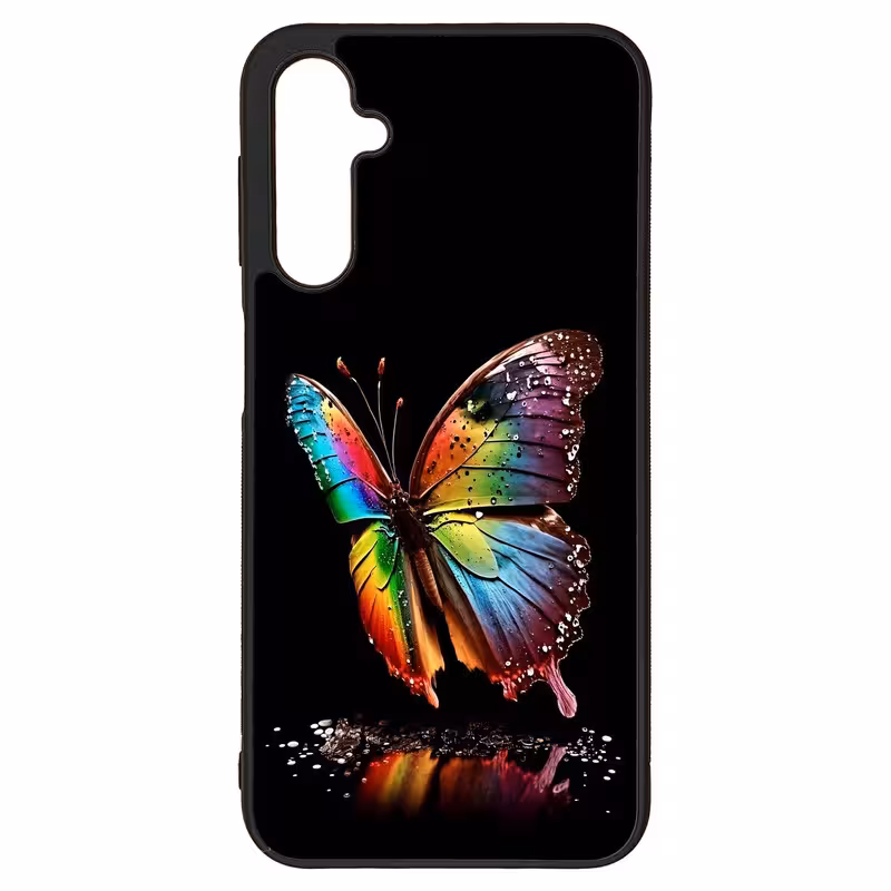 کاور طرح پروانه کد G-038 مناسب برای گوشی موبایل سامسونگ Galaxy A24 | دیجی قاب دونی