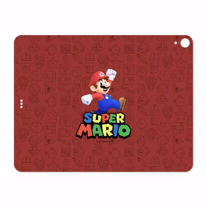 برچسب پوششی ماهوت مدل Super-Mario-Game مناسب برای تبلت اپل iPad Pro 12.9 (GEN 3) 2018 A1876