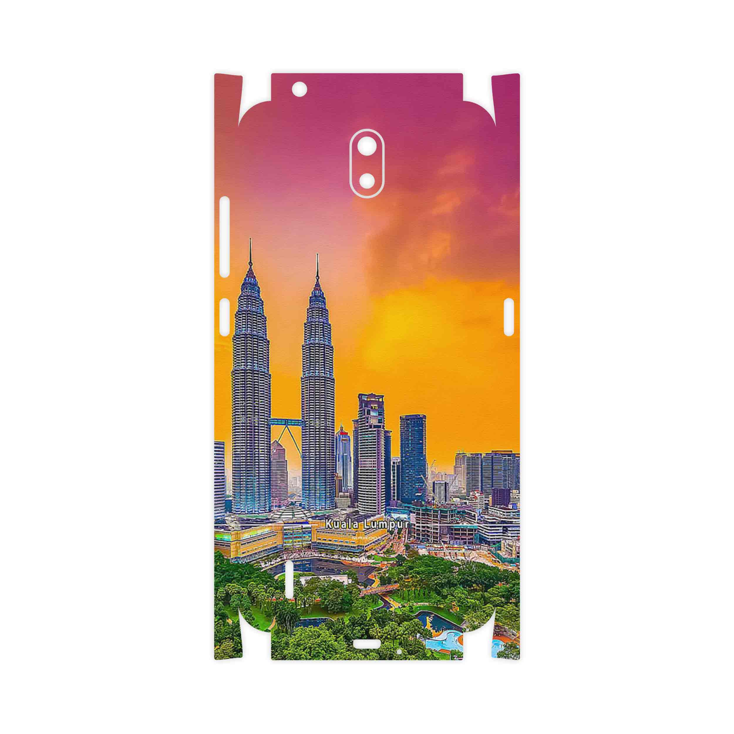 برچسب پوششی ماهوت مدل City of Kuala Lumpur-FullSkin مناسب برای گوشی موبایل نوکیا C1