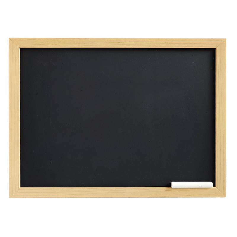 تخته سیاه مدل فریم چوب سایز 30x40 سانتی متر | دنیای قاب