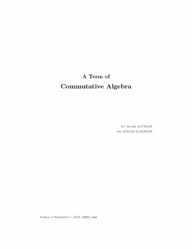 خرید و دانلود نسخه کامل کتاب A term of commutative algebra