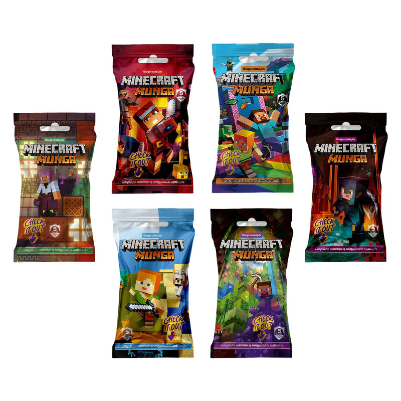 بازی فکری مونگا مدل ماینکرفت مجموعه 6 عددی | چاوه