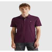 تی شرت یقه پولو بنفش مردانه آرم پستان مخلوط پنبه مسطح چوگان United Colors of Benetton