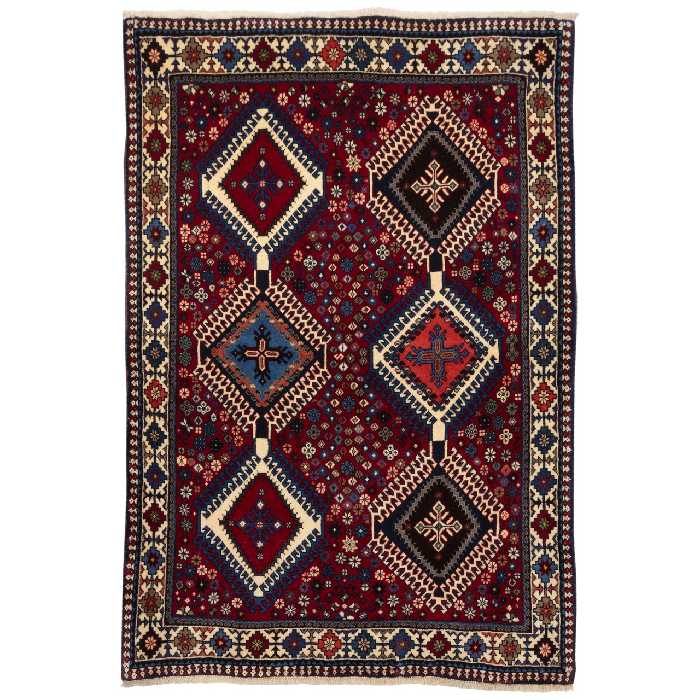 فرش قدیمی دستباف یلمه ذرع و نیم سی پرشیا کد 705148