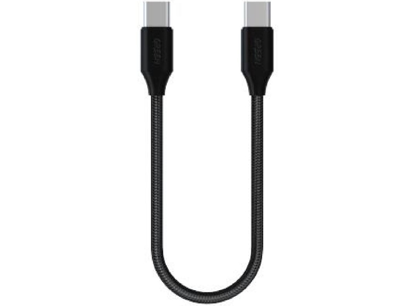 کابل پاوربانکی فست شارژ دو سر تایپ سی گرین مدل GN30CMCTC به طول 30 سانتی‌متر