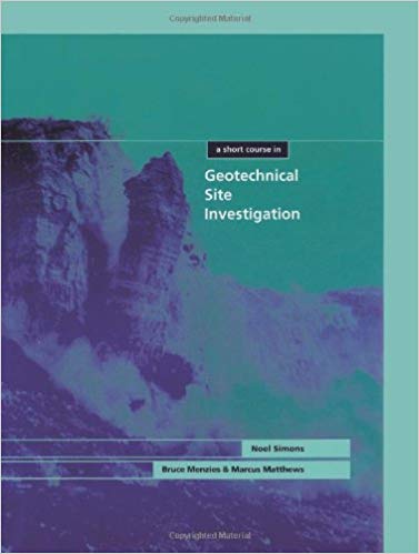  دانلود کتاب A Short Course In Geotechnical Site Investigation, 2002 - دانلود کتاب های دانشگاهی