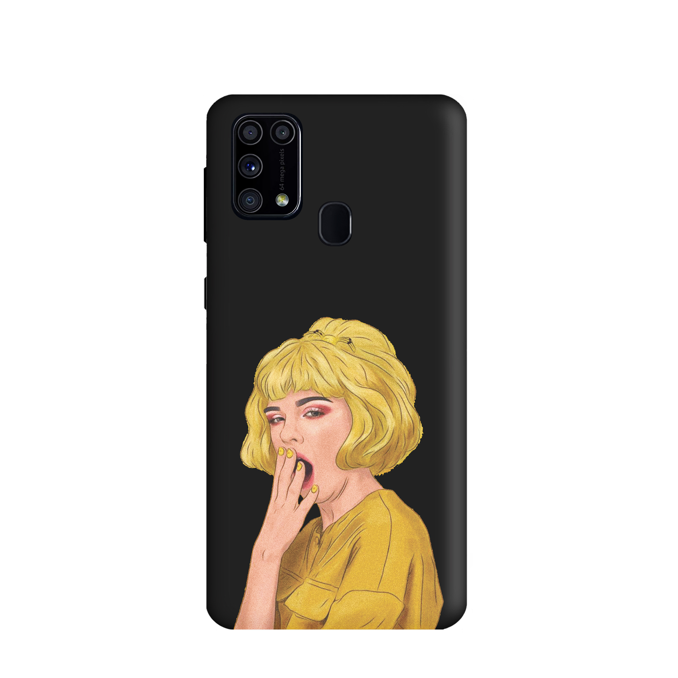 کاور طرح دختر خوابالو کد y3783 مناسب برای گوشی موبایل سامسونگ Galaxy M31