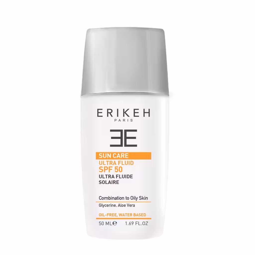 ضد آفتاب اولترا فلوئید بی رنگ SPF 50 اریکه ✅جدیدیترین ضد آفتاب اریکه✅ 50ml