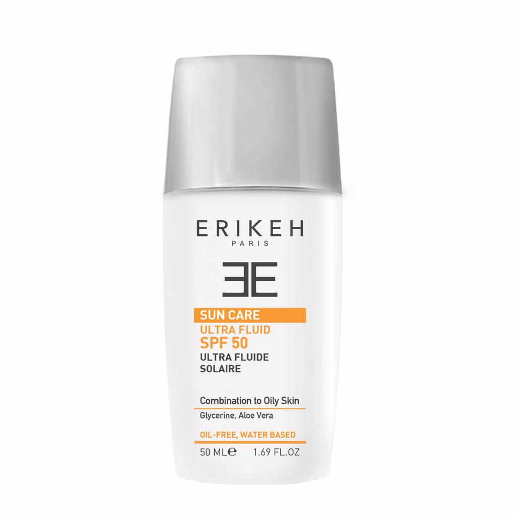 ضد آفتاب اولترا فلوئید بی رنگ SPF 50 اریکه ✅جدیدیترین ضد آفتاب اریکه✅ 50ml