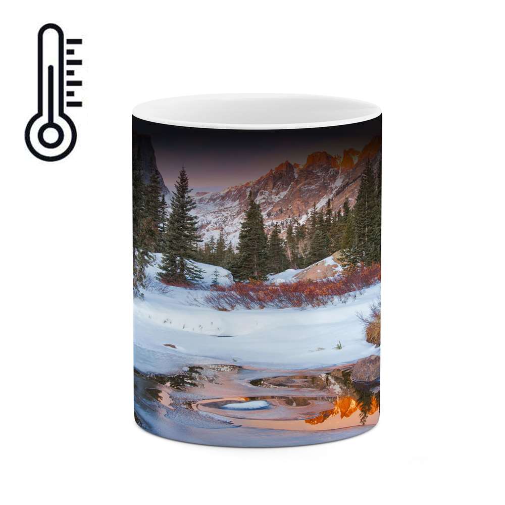 ماگ حرارتی کاکتی طرح منظره برفی مدل mgh14940