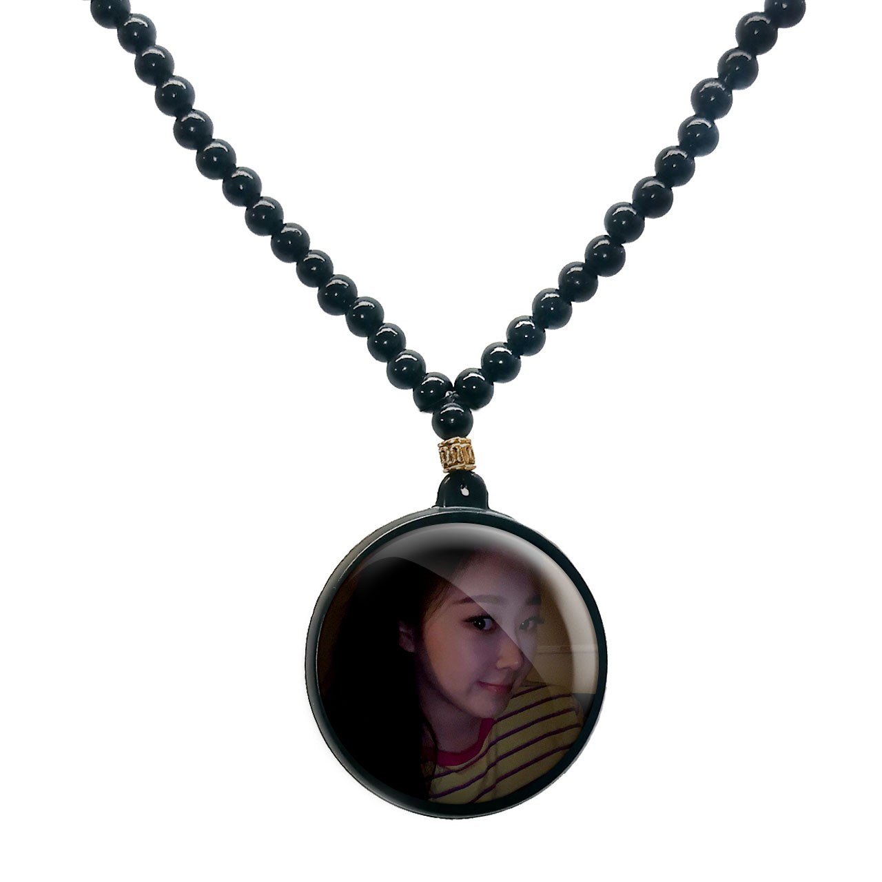 گردنبند پرمانه طرح aespa کد pmd.18447 مدل دو طرفه