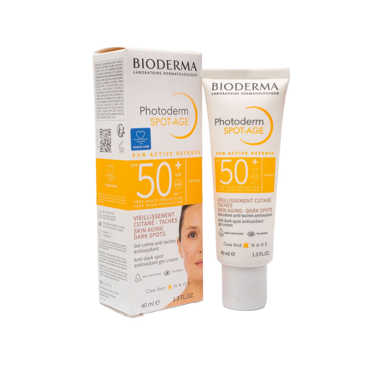 کرم ضد آفتاب بایودرما بی رنگ ضد لک اسپات ایج فتودرم Bioderma