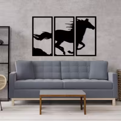 دیوارکوب مدل اسب ۷۲۷۹ مجموعه 3 عددی