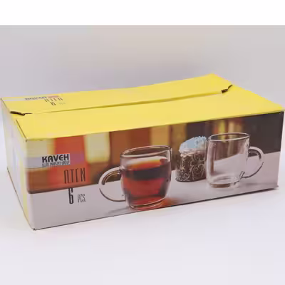 لیوان بلور کاوه مدل آتن کد 9004 بسته 6 عددی
