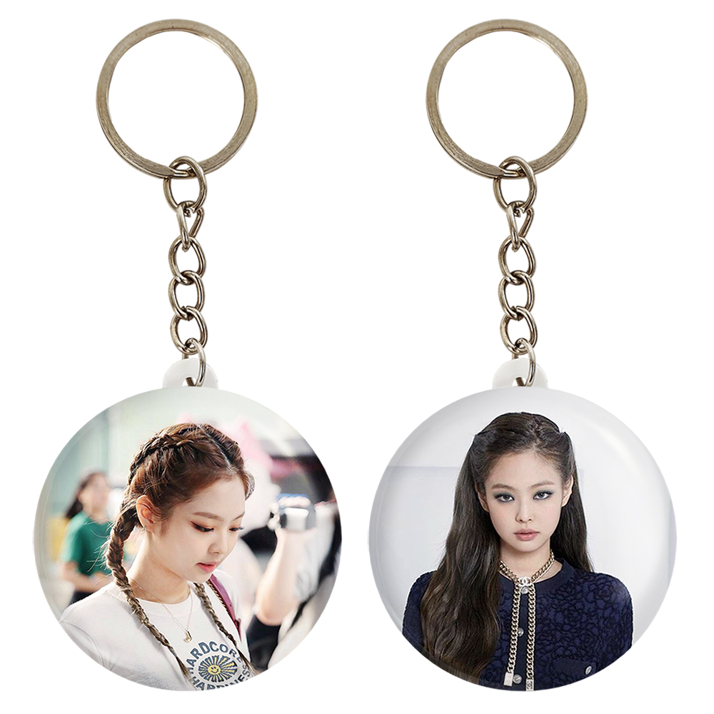 جاکلیدی خندالو مدل جنی بلک پینک کد 1406314061 مجموعه 2 عددی