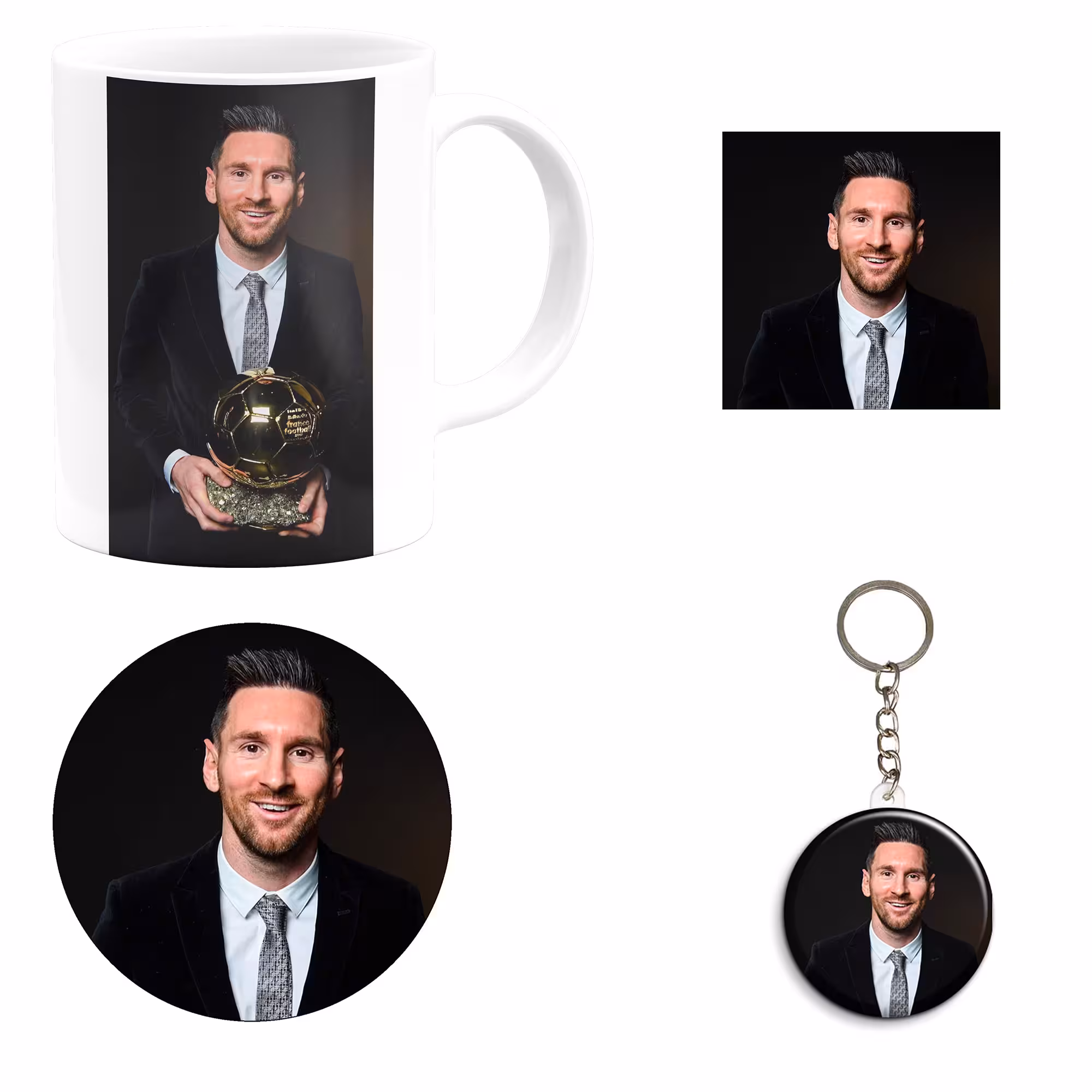 ست هدیه ماگ مدل لیونل مسی طرح Lionel Messi کد M16