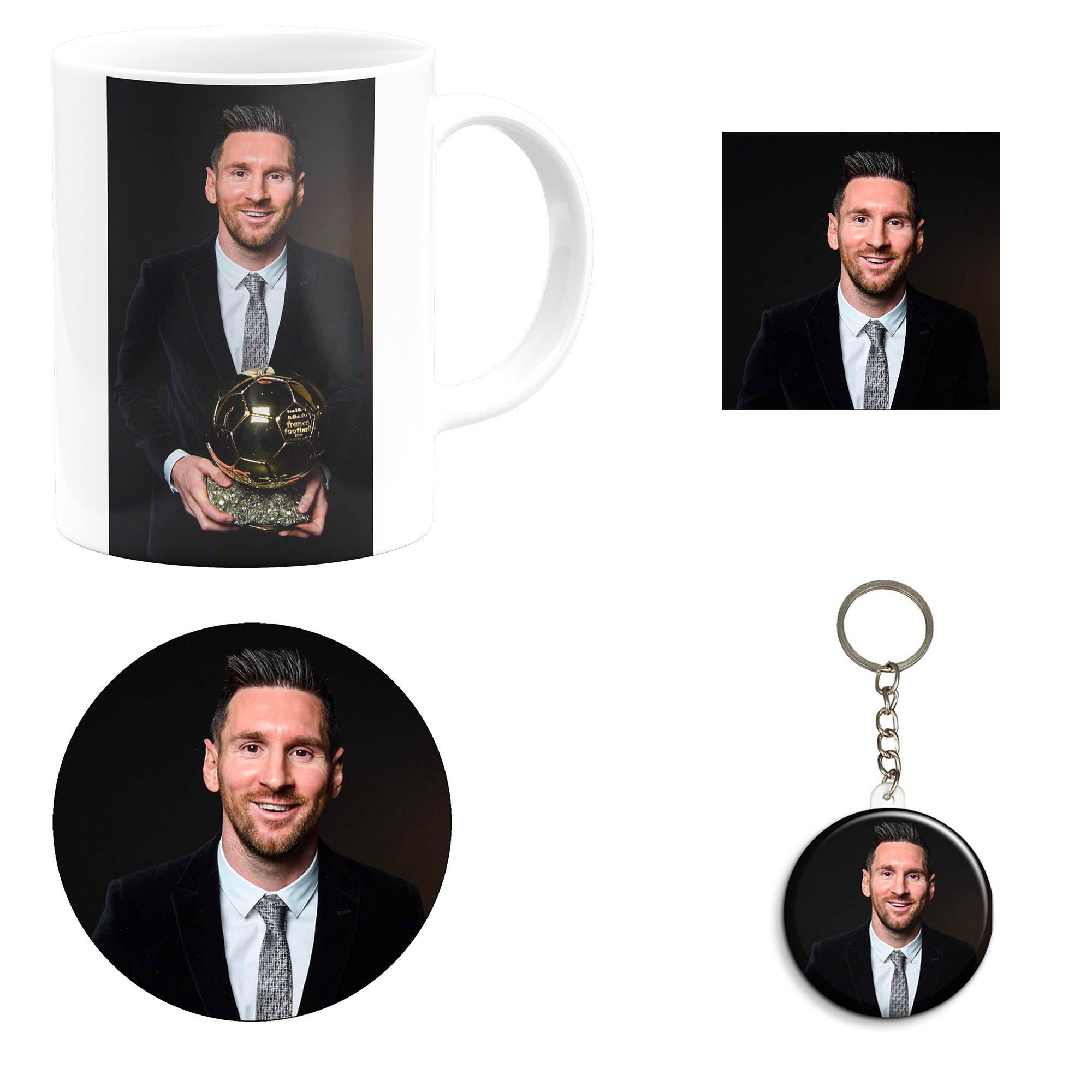 ست هدیه ماگ مدل لیونل مسی طرح Lionel Messi کد M16