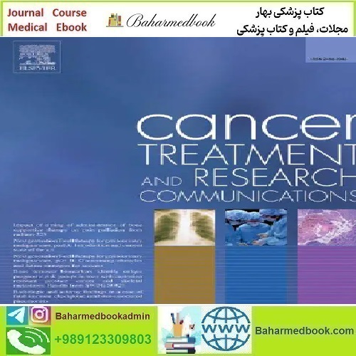 Cancer Treatment and Research Communications Volume 38 202