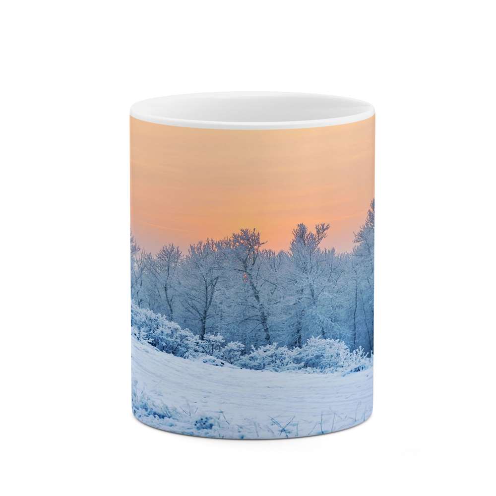 ماگ کاکتی طرح منظره برفی مدل mgs14901