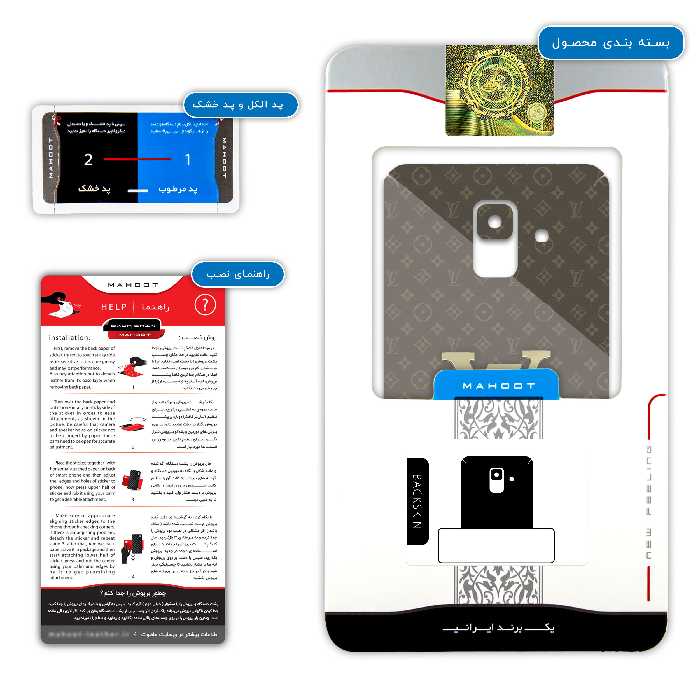 برچسب پوششی ماهوت مدل LS-VTTN مناسب برای گوشی موبایل سامسونگ Galaxy A6 2018