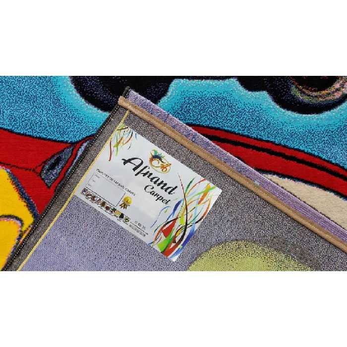 فرش ماشینی افرند طرح کودک مدل ماشین ها کد 110