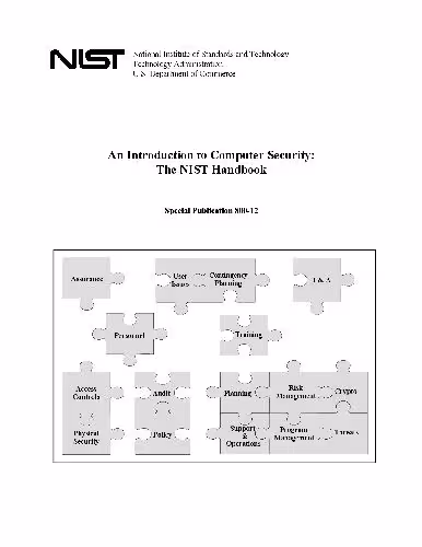 خرید و دانلود نسخه کامل کتاب An Introduction to Computer Security: The NIST Handbook