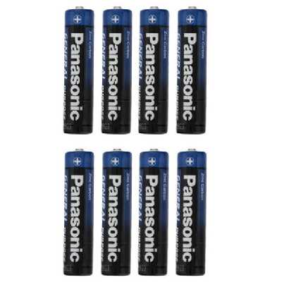 باتری قلمی پاناسونیک مدل r04 مجموعه 8 عددی