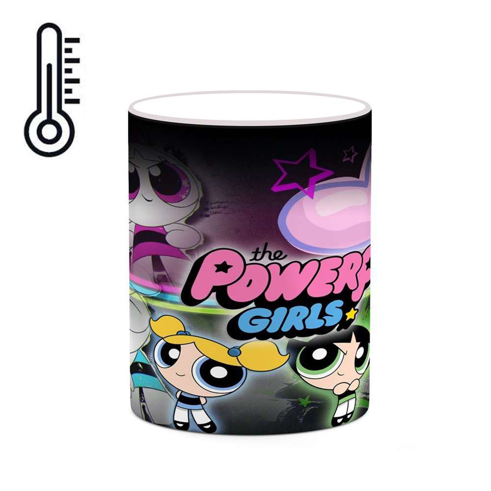 ماگ حرارتی کاکتی طرح کارتون The Powerpuff Girls مدل mgh23460