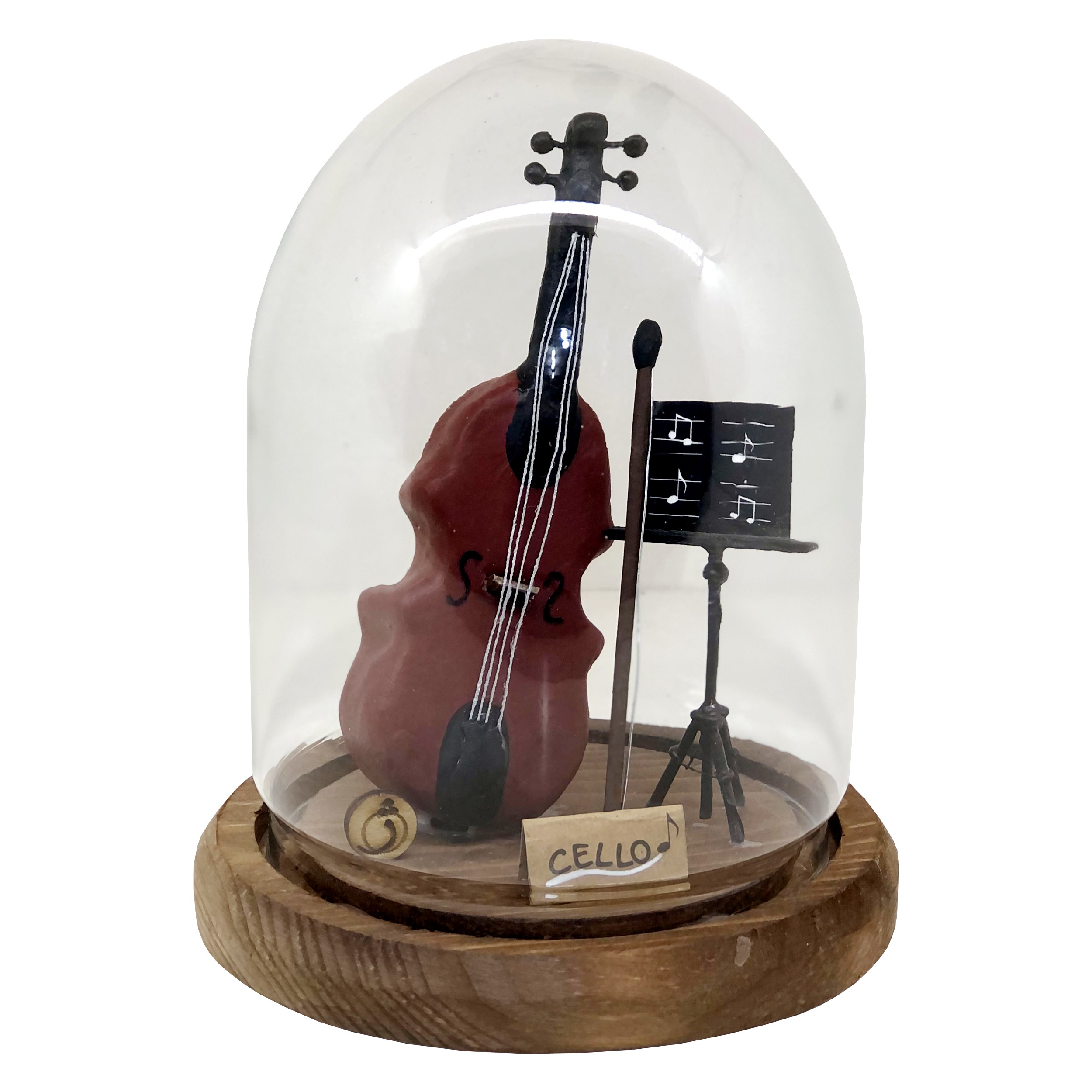 ماکت دکوری مدل طرح گوی مدل ویولون سل 