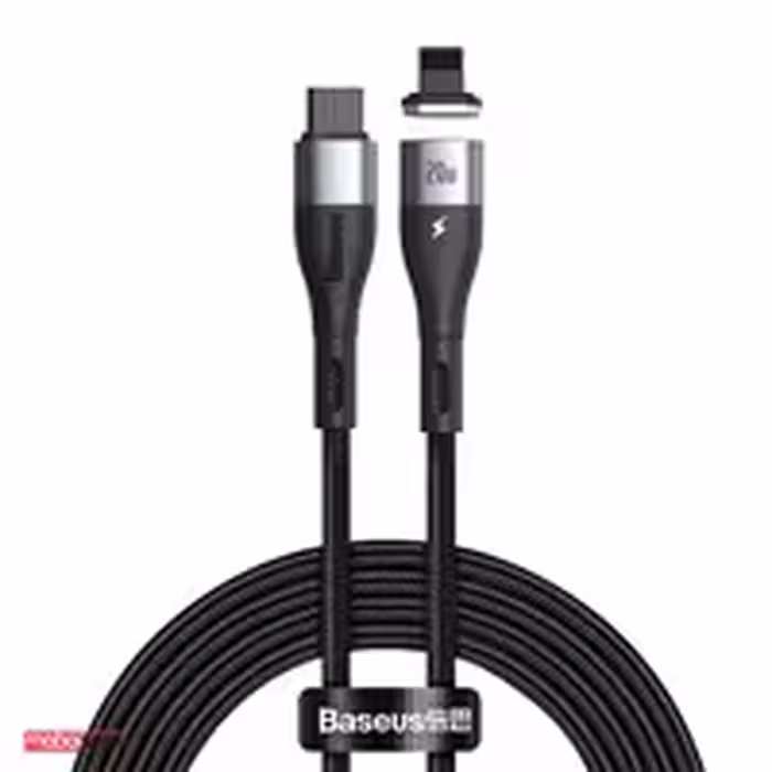 کابل تبدیل مغناطیسی 20 وات Type-C به Lightning بیسئوس مدل CATLXC-A01 طول 2 متر